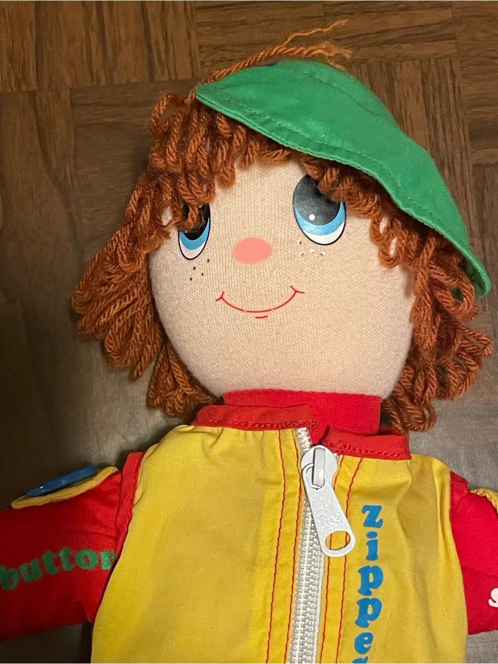 Vintage 1985 Playskool 453 Dapper Dan Stuffed Plush Toys Learning Doll